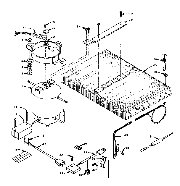 Freezer unit parts