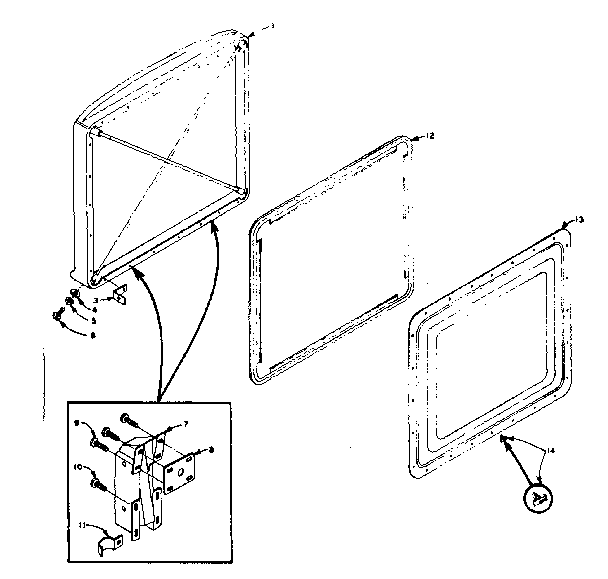 Freezer door parts