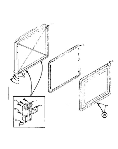 Freezer door parts