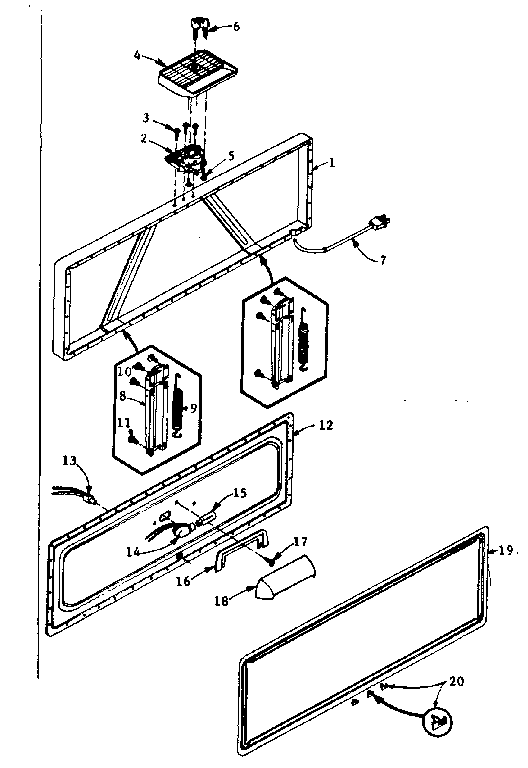 Freezer door parts