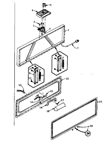 Freezer door parts