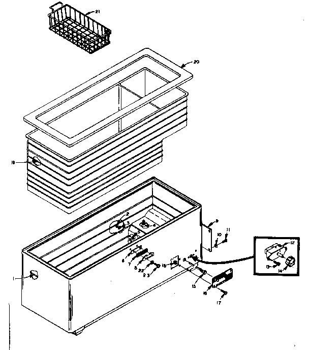Freezer cabinet parts