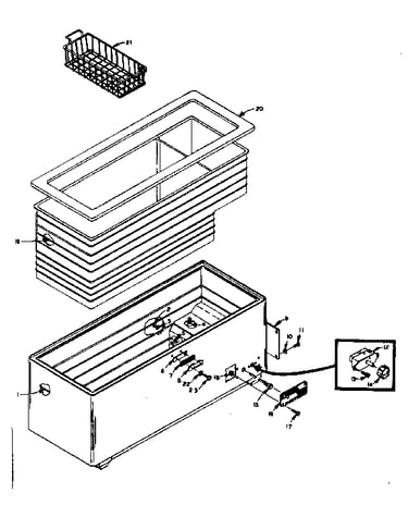Freezer cabinet parts