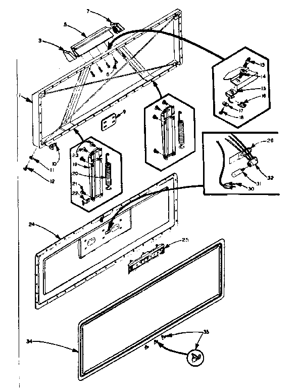 Freezer door parts