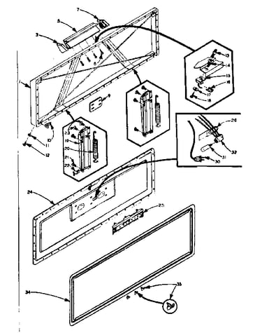 Freezer door parts