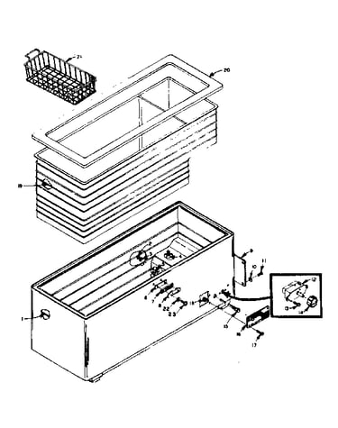 Freezer cabinet parts