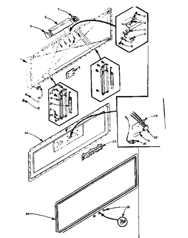 Freezer door parts