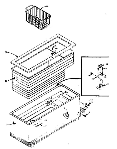 Freezer cabinet parts