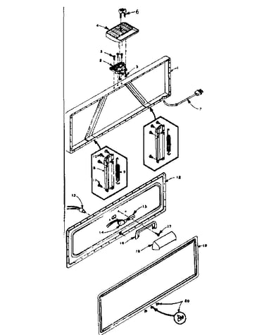 Freezer door parts