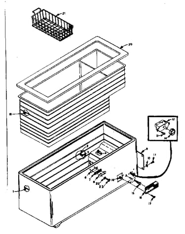 Freezer cabinet parts