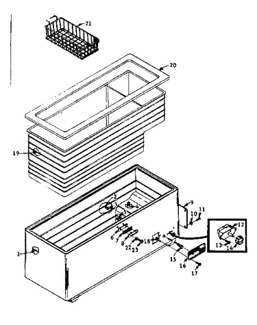 Freezer cabinet parts