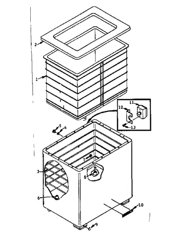 Freezer cabinet parts