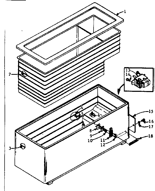 Freezer cabinet parts