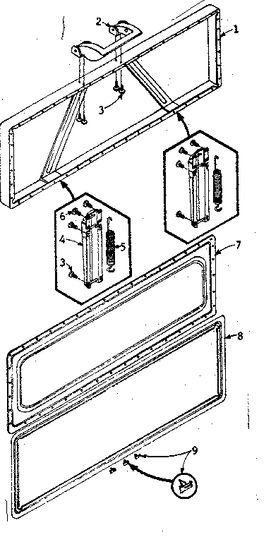 Freezer door parts