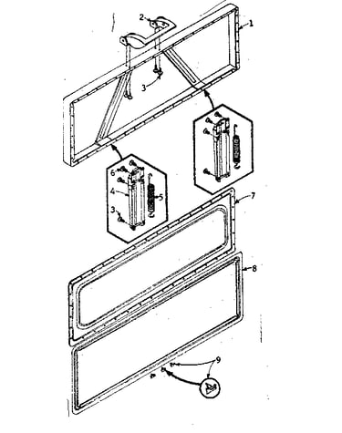 Freezer door parts