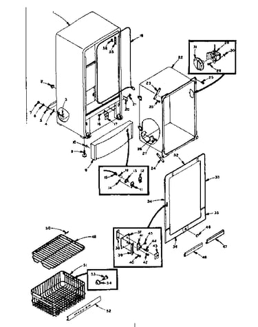 Freezer cabinet parts