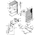 Kenmore 1985826180 freezer unit parts diagram