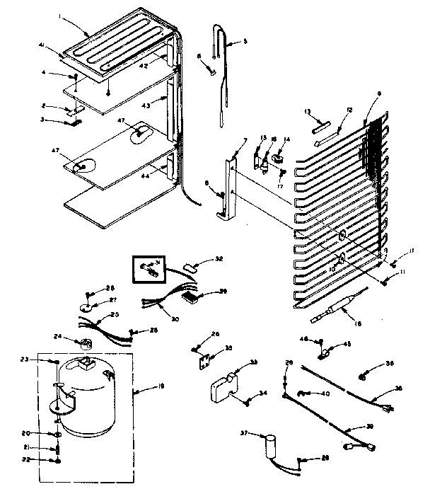 Freezer unit parts