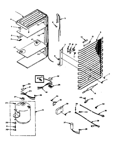 Freezer unit parts