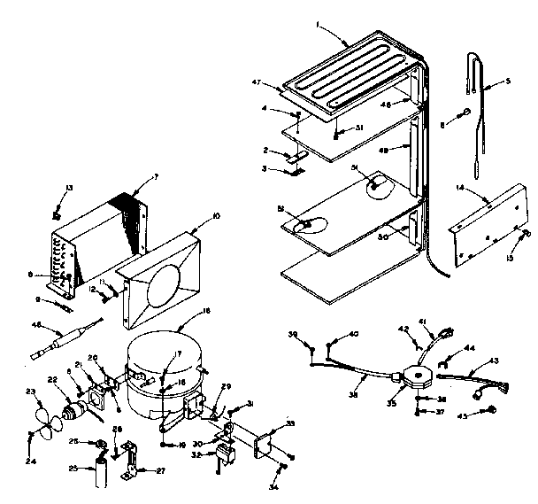Freezer unit parts