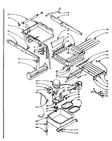 Ice cube maker evaporator, ice cutter grid and pump parts