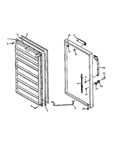 Freezer door parts