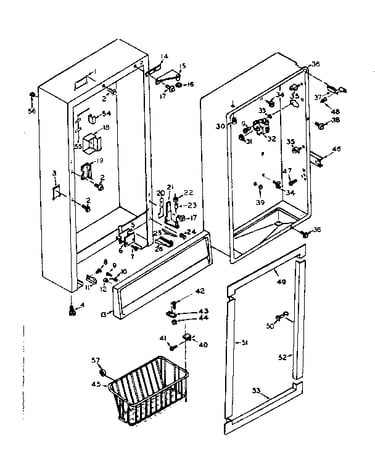 Freezer cabinet parts