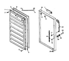 Kenmore 1066226151 freezer door parts diagram