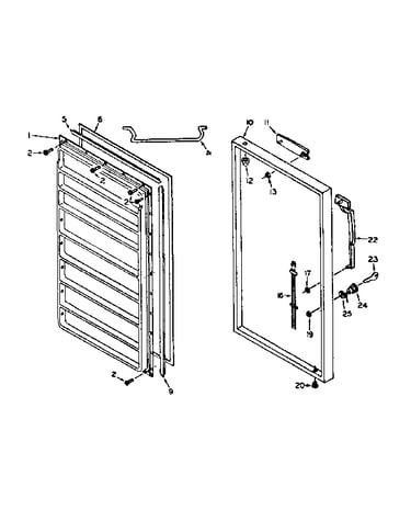 Freezer door parts