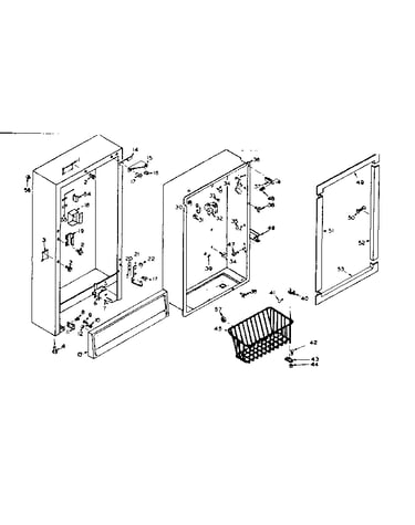 Freezer cabinet parts