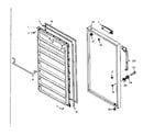 Kenmore 1066226152 freezer doorparts diagram