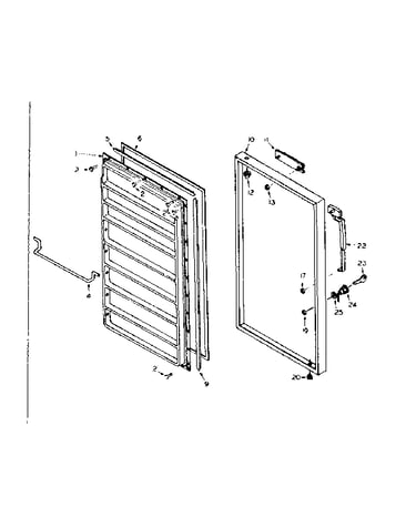Freezer doorparts