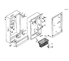 Kenmore 1066226153 freezer cabinet parts diagram