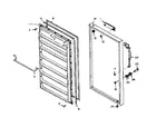 Kenmore 1066226153 freezer door parts diagram
