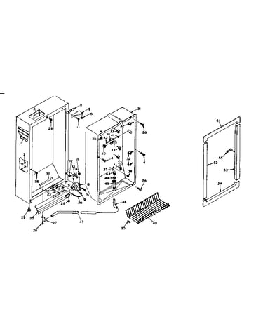 Freezer cabinet parts