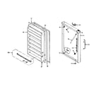 Kenmore 1066226170 freezer door parts diagram