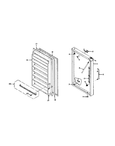 Freezer door parts