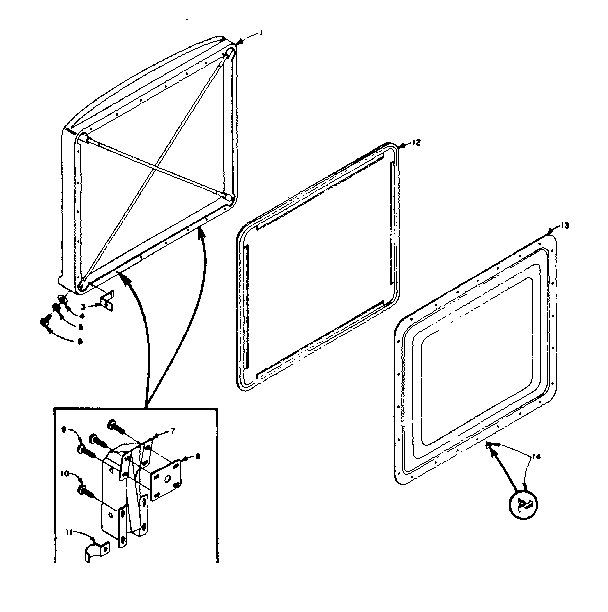 Freezer door parts