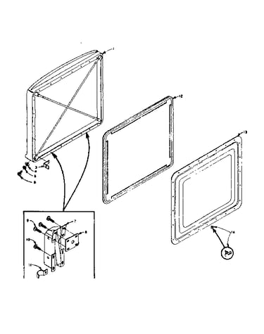 Freezer door parts