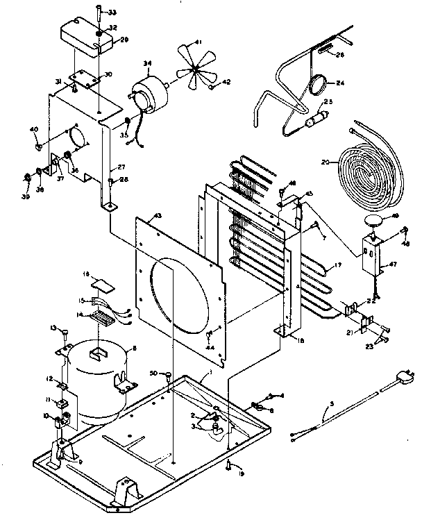 Dehumidifier unit parts