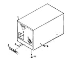 Kenmore 1066041190 cabinet parts diagram