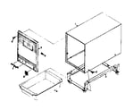 Kenmore 1066043181 cabinet parts diagram