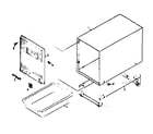 Kenmore 1066043180 cabinet parts diagram