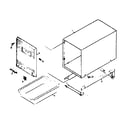 Kenmore 1066043180 cabinet parts diagram