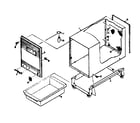 Kenmore 1066045151 cabinet parts diagram
