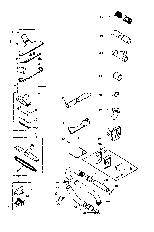 Installation and attachment parts