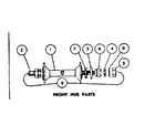 Sears 50245441 front hub parts diagram
