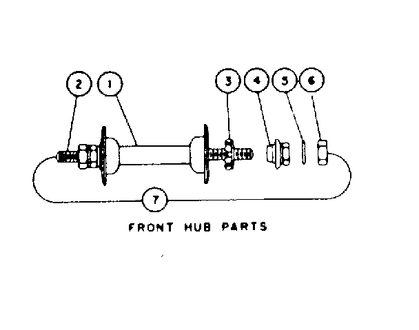 Front hub part
