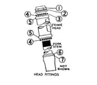Sears 505458500 head fittings diagram