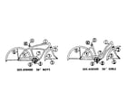 Sears 505458500 frame assembly diagram